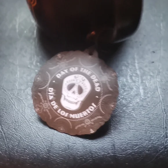 Bundle Of Floral Skull Canvas Tote, Mug, Small Skull Candy Tote Bag, Makeup Bag - Picture 6 of 10